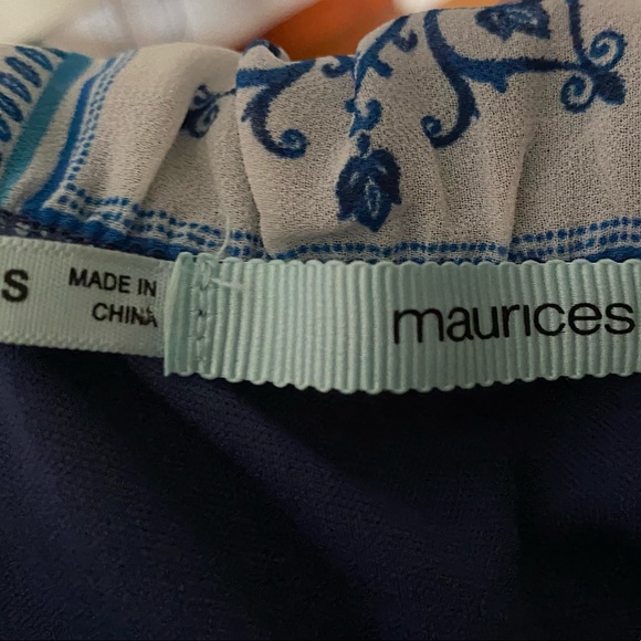 Maurices Strapless Blue Maxi Dress size S - Picture 6 of 8